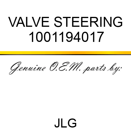 VALVE STEERING 1001194017