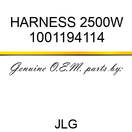 HARNESS 2500W 1001194114