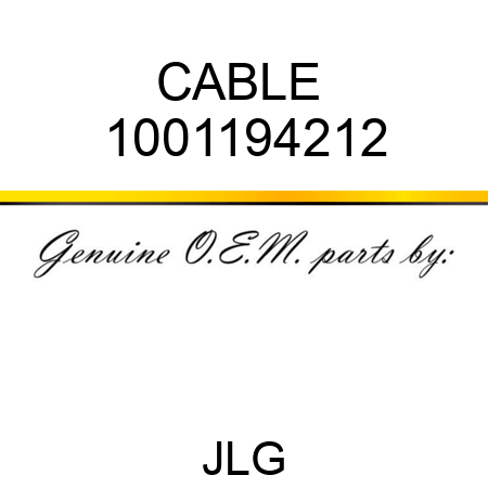 CABLE  1001194212