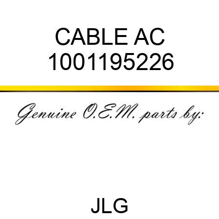 CABLE AC 1001195226