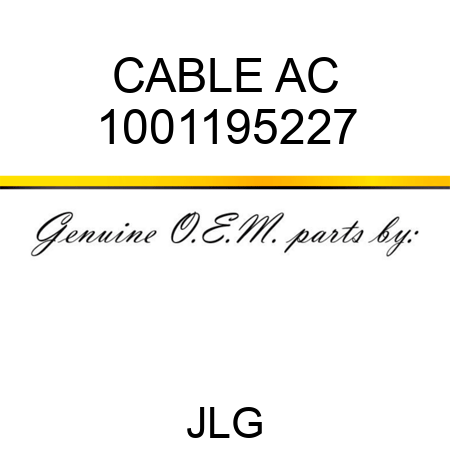 CABLE AC 1001195227