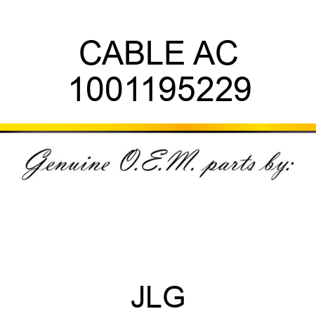 CABLE AC 1001195229