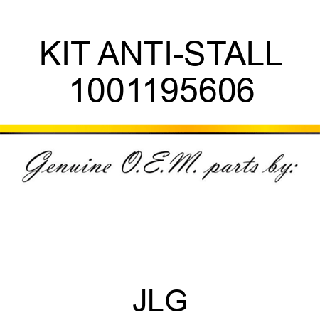 KIT ANTI-STALL 1001195606