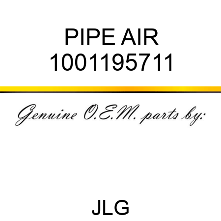 PIPE AIR 1001195711