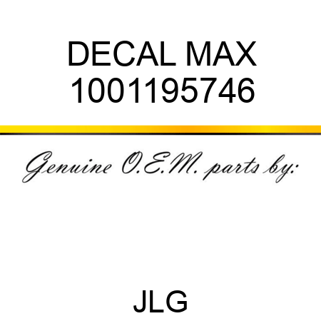 DECAL MAX 1001195746