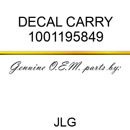 DECAL CARRY 1001195849