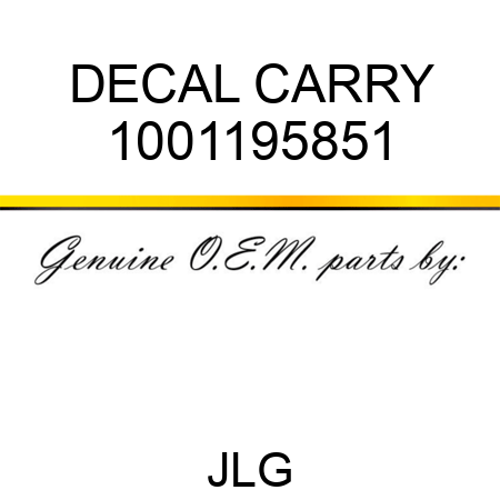 DECAL CARRY 1001195851