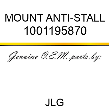 MOUNT ANTI-STALL 1001195870