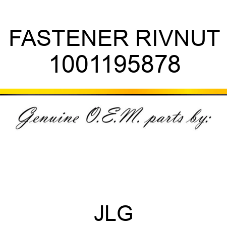 FASTENER RIVNUT 1001195878