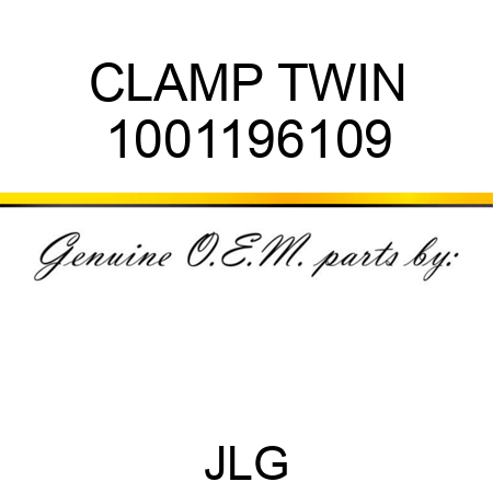 CLAMP TWIN 1001196109