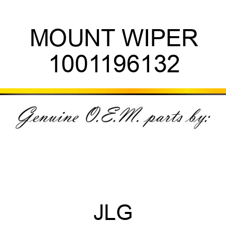 MOUNT WIPER 1001196132