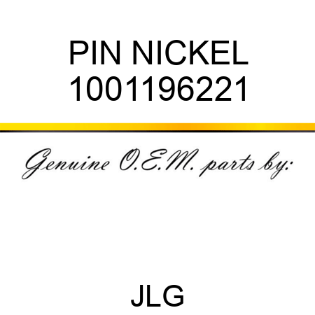 PIN NICKEL 1001196221