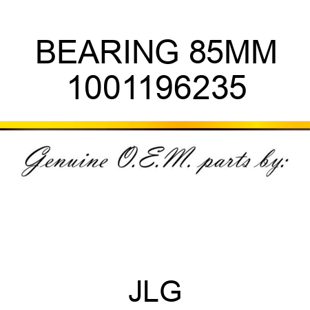 BEARING 85MM 1001196235