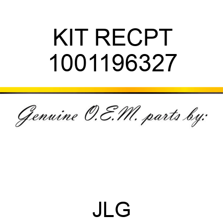 KIT RECPT 1001196327