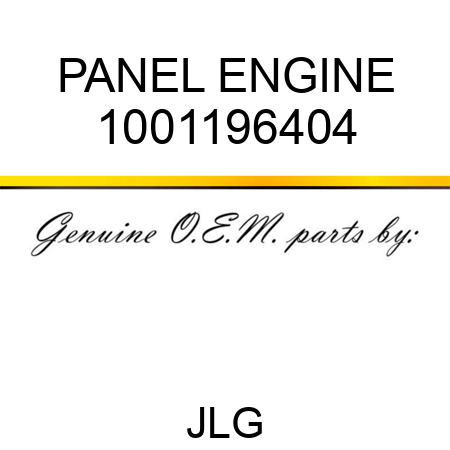 PANEL ENGINE 1001196404