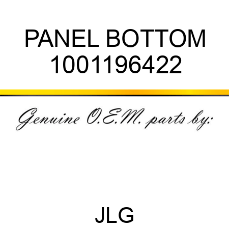 PANEL BOTTOM 1001196422