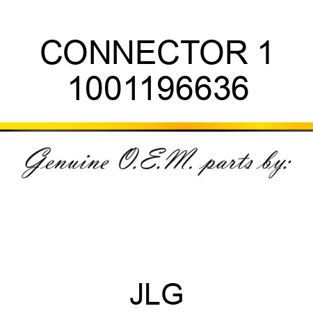 CONNECTOR 1 1001196636