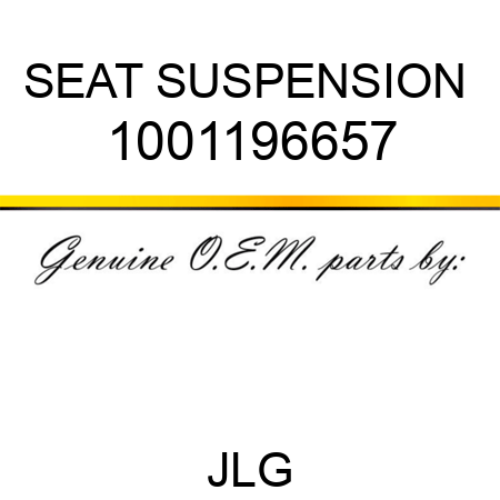 SEAT SUSPENSION  1001196657