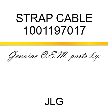 STRAP CABLE 1001197017