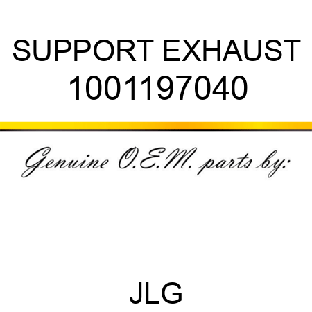 SUPPORT EXHAUST 1001197040