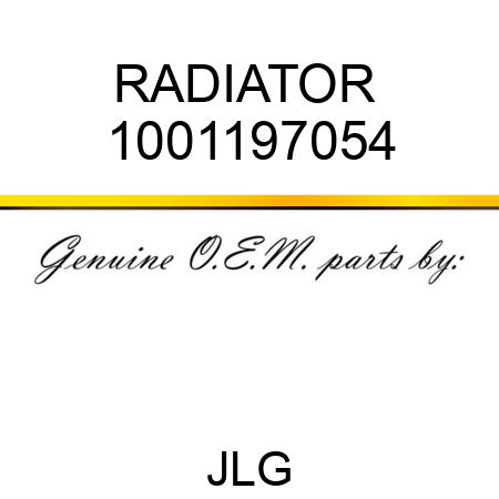 RADIATOR  1001197054