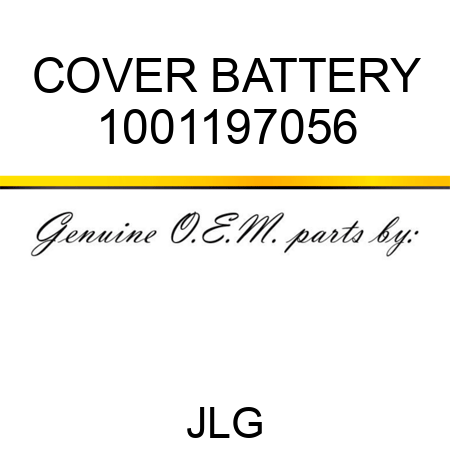 COVER BATTERY 1001197056