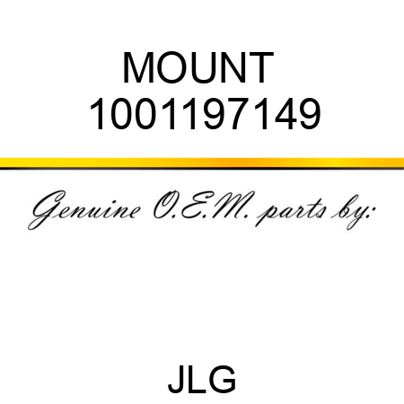 MOUNT  1001197149
