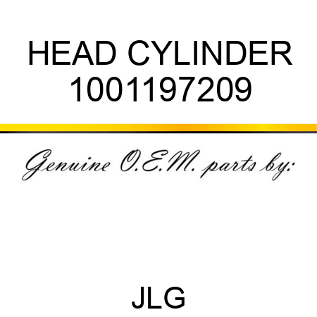 HEAD CYLINDER 1001197209