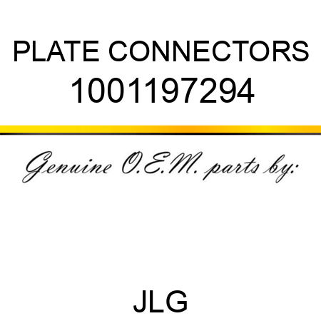 PLATE CONNECTORS 1001197294