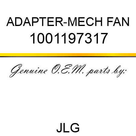ADAPTER-MECH FAN 1001197317