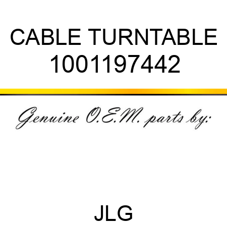 CABLE TURNTABLE 1001197442