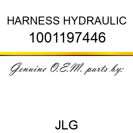 HARNESS HYDRAULIC 1001197446