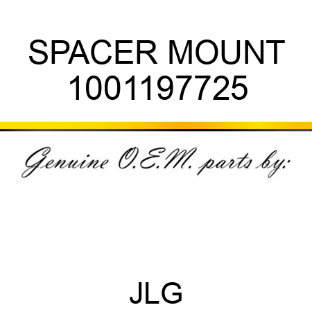 SPACER MOUNT 1001197725