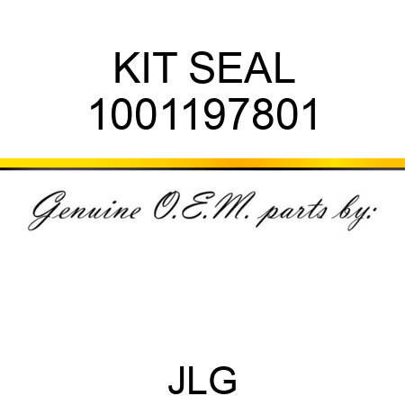 KIT SEAL 1001197801