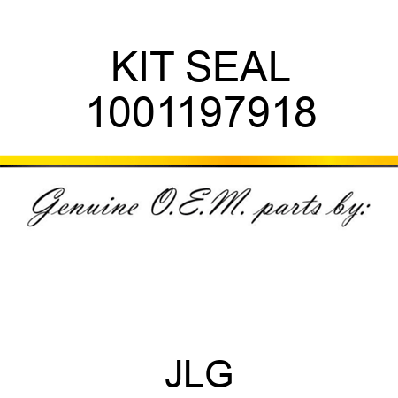 KIT SEAL 1001197918