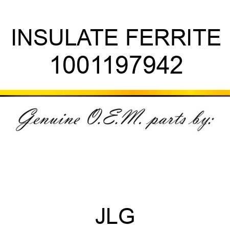 INSULATE FERRITE 1001197942