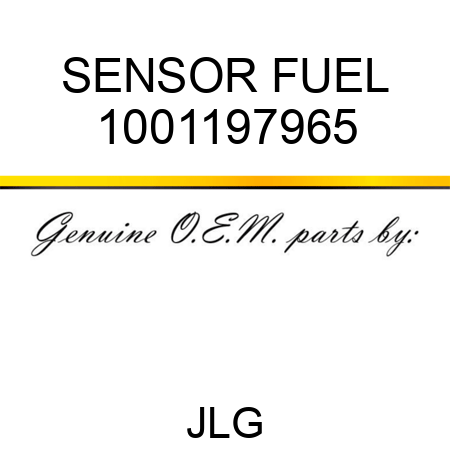 SENSOR FUEL 1001197965