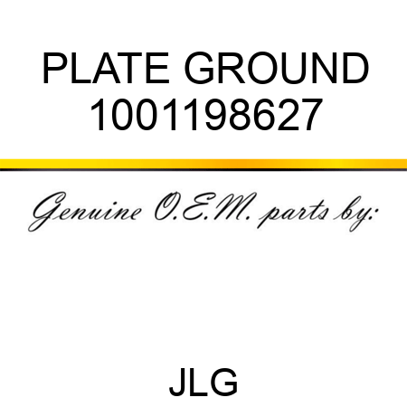 PLATE GROUND 1001198627