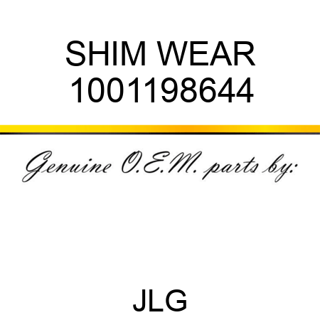 SHIM WEAR 1001198644