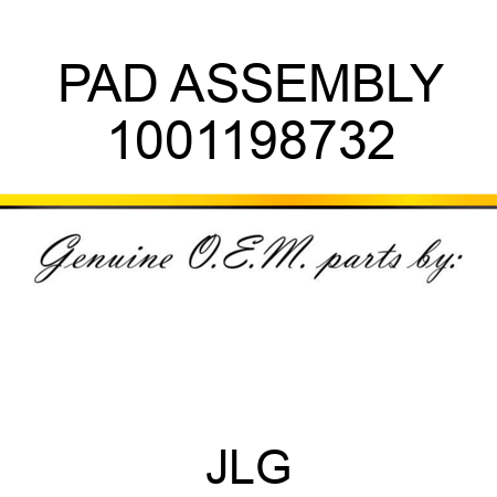 PAD ASSEMBLY 1001198732