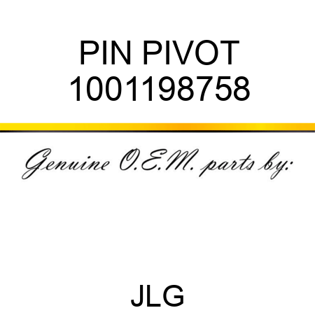PIN PIVOT 1001198758