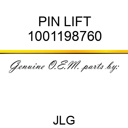 PIN LIFT 1001198760