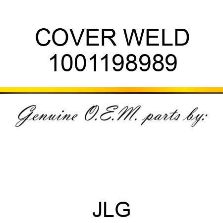COVER WELD 1001198989