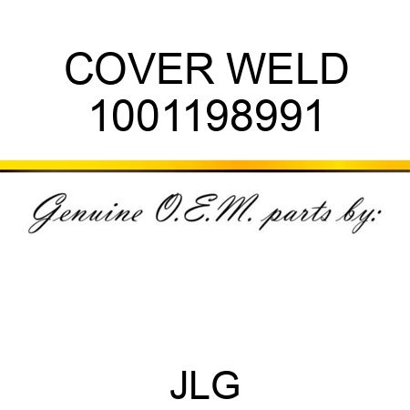 COVER WELD 1001198991