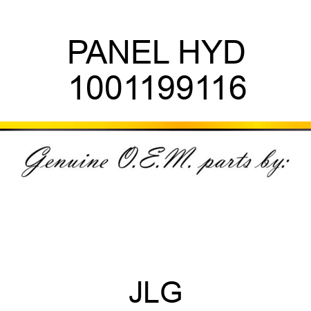 PANEL HYD 1001199116