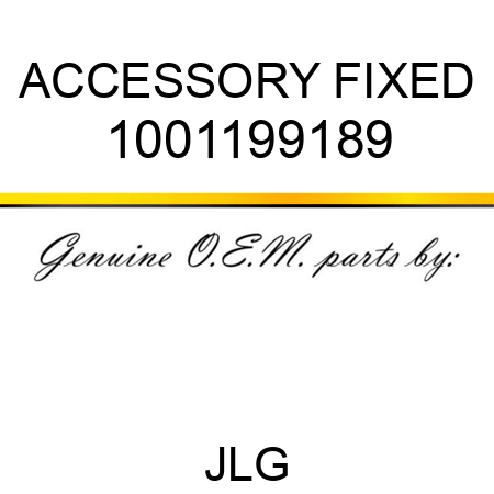 ACCESSORY FIXED 1001199189