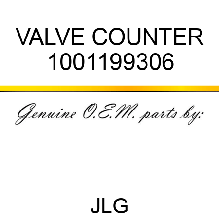 VALVE COUNTER 1001199306