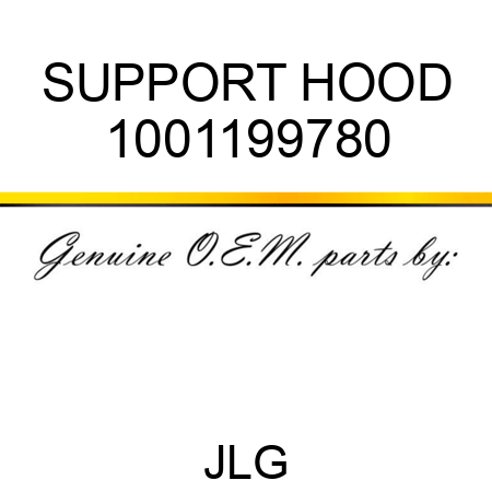 SUPPORT HOOD 1001199780