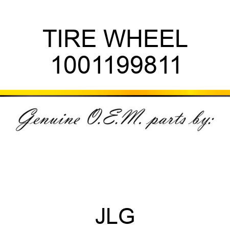 TIRE WHEEL 1001199811