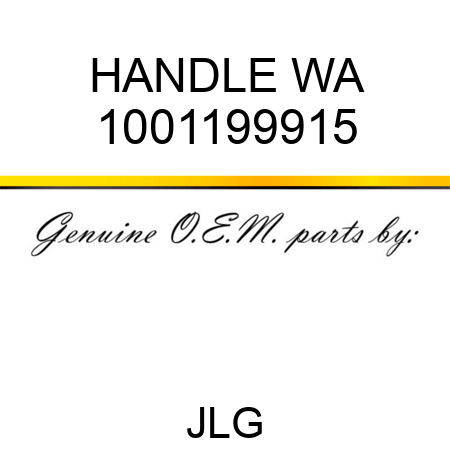 HANDLE WA 1001199915